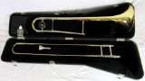 Vintage King USA Brass Slide Trombone w/ Mouthpiece & Case