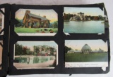 Huge Estate Found Antique Postcard Album FULL