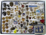 Case Lot of Vintage U.S. Military Pins, Insignia +