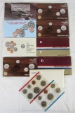 Lot (9) US Mint UNC Coin Sets. P & D