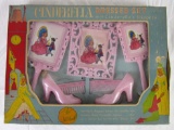 Antique Cinderella Plastic Child's Dresser Set in Original Box