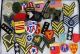 Large Group of Asst. Vintage US Military Sewn Patches