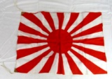 WWII Era Japanese Rising Sun Silk Naval Flag. 20 x 24