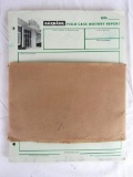 Bundle of Vintage Ca. 1940's-50's Bardahl Oil Company Distributor Report Sheets NOS