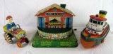 Antique Tin Toy As Is Grouping