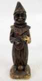 Early Wood Composition Clown Figural Barware Corkscrew