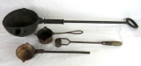 Lot (4) Antique Smelting Tools. Including 1871 Dayton & a Huge Rowell