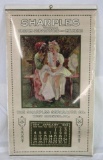 Excellent Antique 1914 Sharples Cream Serarators Advertising Calendar