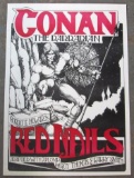 Conan Red Nails 1970's Store Display Poster/Barry Smith Art