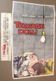 Teenage Doll (1957) Three Sheet Movie Poster