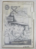 Walter Simonson Sgt. Rock Special #4 Cover Production Art
