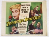 Teenage Bad Girl (1957) 11 X 14 Title Lobby Card