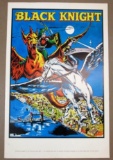 Black Knight 1970 Scarce Marvel Mania Poster