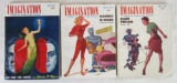 Imagination Pulp Group of (3) 1950's Issues with Pin-Up Covers!
