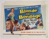 Blonde in Bondage (1957) 11 X 14 Title Lobby Card