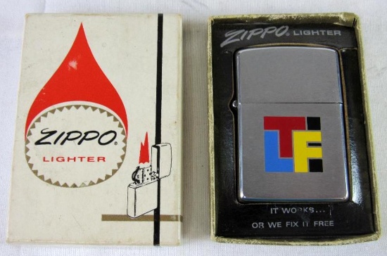 Un-Used 1968 LTF Advertising Zippo Lighter MIB