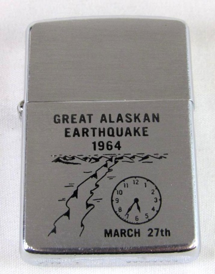 1964 "Great Alaskan Earthquake" Zippo Lighter