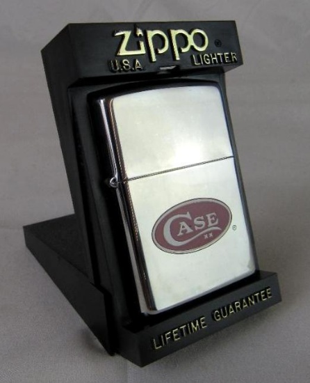 NOS 1998 Case XX Chrome Zippo Lighter MIB