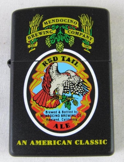RARE Un-Used 1997 Mendocino Brewing "Red Tail Ale" Advertising Zippo Lighter #20/50