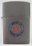 Un-Used 1959 Bernie's TV & Radio Sales Hudson Falls, NY Advertising Zippo Lighter