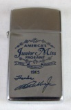 1965 Junior Miss America Chrome Zippo Slim Lighter