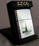 NOS 2001 Statue of Liberty Zippo Lighter MIB
