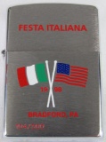 Un-Used Festa Italiana (Bradford, PA) Limited Edition Zippo Lighter #104/300