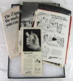 Lot (18) Vintage Zippo Advertising Pages Clipped from Magazines
