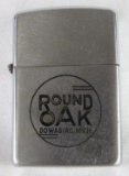 1949-1950 Round Oak (Dowagiac, MI) Advertising Zippo Lighter