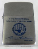 1960 IBI International Brewing Company Advertising Zippo Lighter