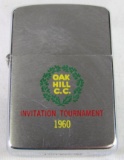 1960 Oak Hill Country Club Invitational Zippo Lighter