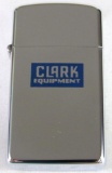 Un-Used 1965 Clark Equipment Advertising Zippo Slim Lighter