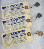 Lot (3) Vintage Zippo Visitors Center Souvenir Pennies 