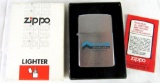 1982 Un-Used Roofing Distributing Building Materials Advertising Zippo Lighter in Original Box