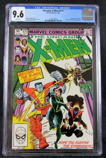 Uncanny X-Men #171 (1983) Bronze Age Key/ Rogue Joins Team CGC 9.6