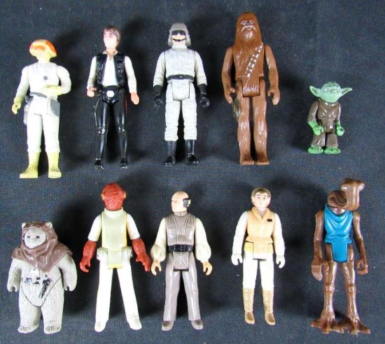 Lot (10) Vintage 1970's/80's Star Wars Kenner Figures
