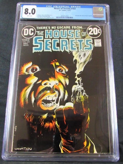 House of Secrets #103 (1972) Classic Bernie Wrightson Horror Cover! CGC 8.0
