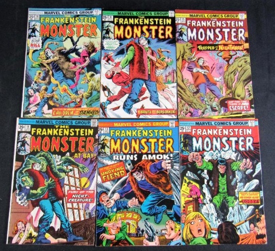 Frankenstein Bronze Age Marvel Lot #12, 13, 14, 15, 16, 18