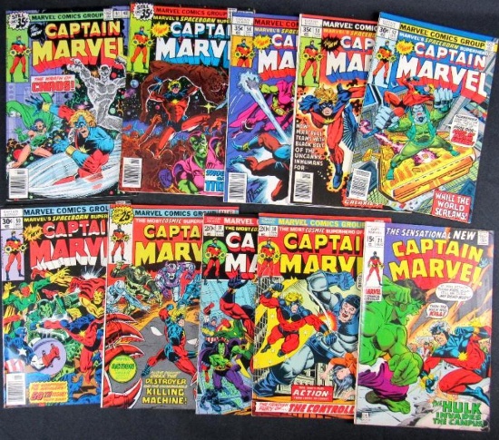 Captain Marvel Bronze Age Lot (10)