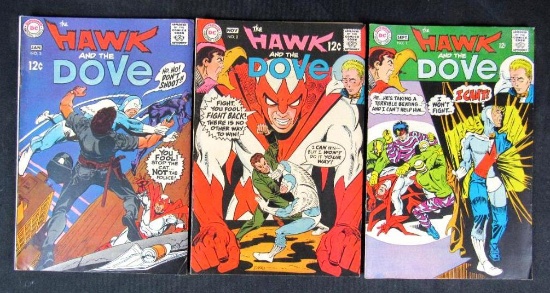 Hawk and Dove #1, 2, 3 (1968) Silver Age DC