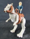 Vintage 1980 Kenner Star Wars ESB Tauntaun Figure with Hoth Han Solo