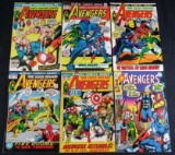 Avengers Early Bronze Age Lot #92, 100, 101, 102, 107, 117
