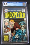 Unexpected #155 (1974) Classic Cardy Horror Cover Skeleton Bus! CGC 8.5
