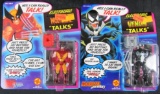 Vintage 1991 Toybiz Marvel Talking Venom & Wolverine Figures MOC