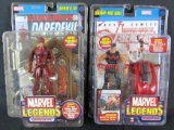 (2) Toybiz Marvel Legends Figures Sealed MIP- Daredevil, Wonder Man