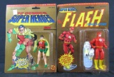 (2) Vintage 1989 DC Super-Heroes Figures- Robin & Flash
