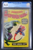Amazing Spider-Man #45 (1967) Key 3rd Appearance of The Lizard CGC 4.5