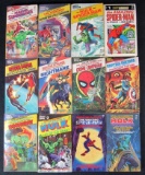 Lot (12) Vintage 1970's Marvel Paperback Books- Spiderman, Hulk, FF and More!