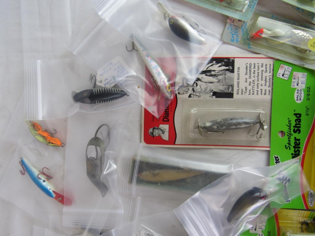 Huge Lot of Vintage Fishing Lures (Many Sealed