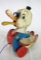 Excellent 1957 Fisher Price Dr. Doodle #132 Wooden Pull Toy